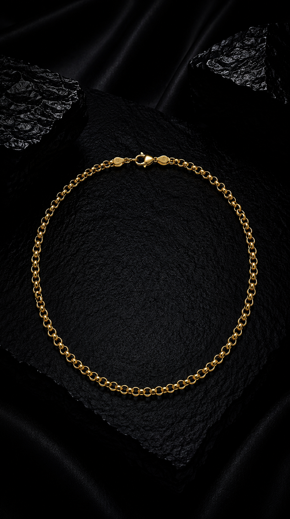 Classic 18K Gold Rolo Chain | 5 mm