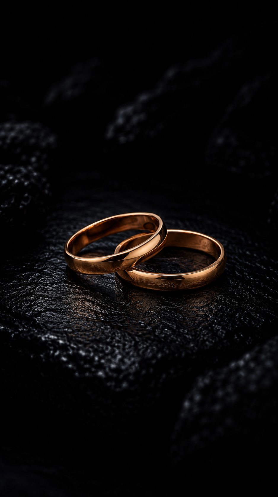 Modern 3mm 18K Rose Gold Wedding Bands