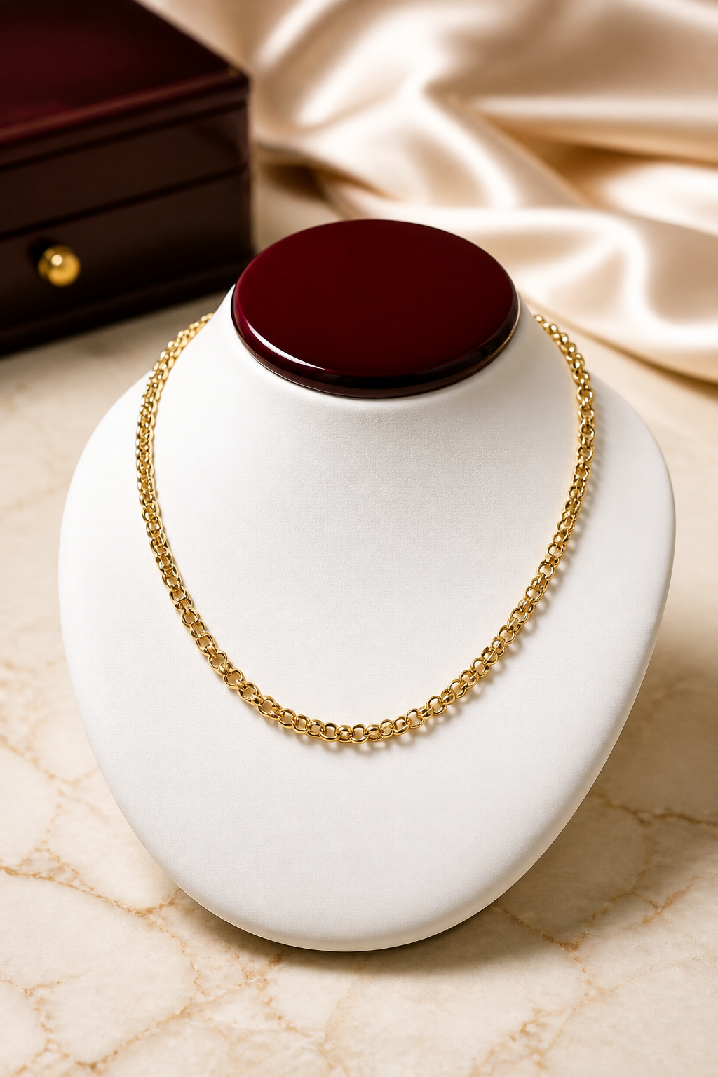 Classic 18K Gold Rolo Chain | 5 mm