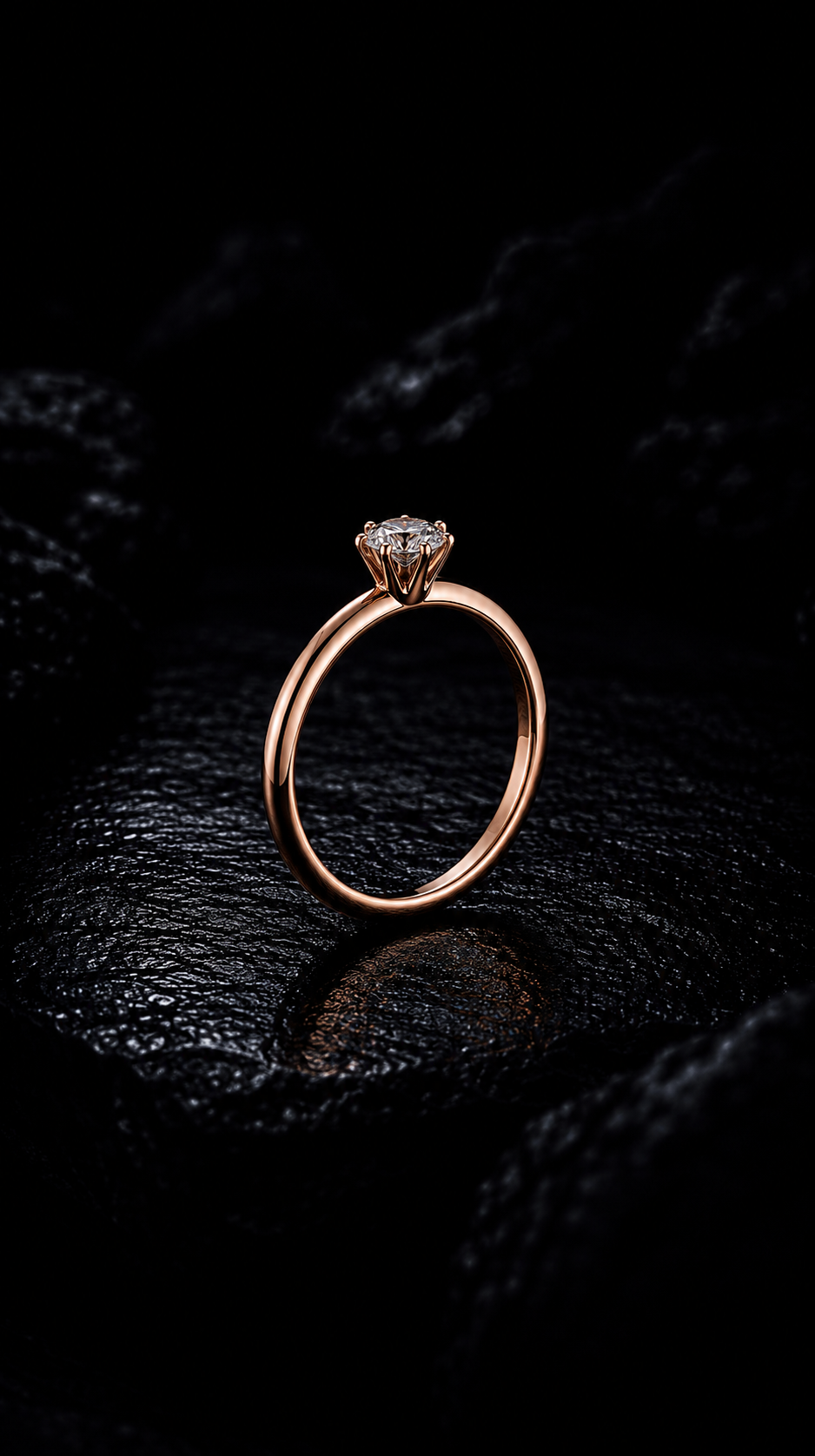 Classic 0.31ct Solitaire Diamond Engagement Ring in 18K Rose Gold