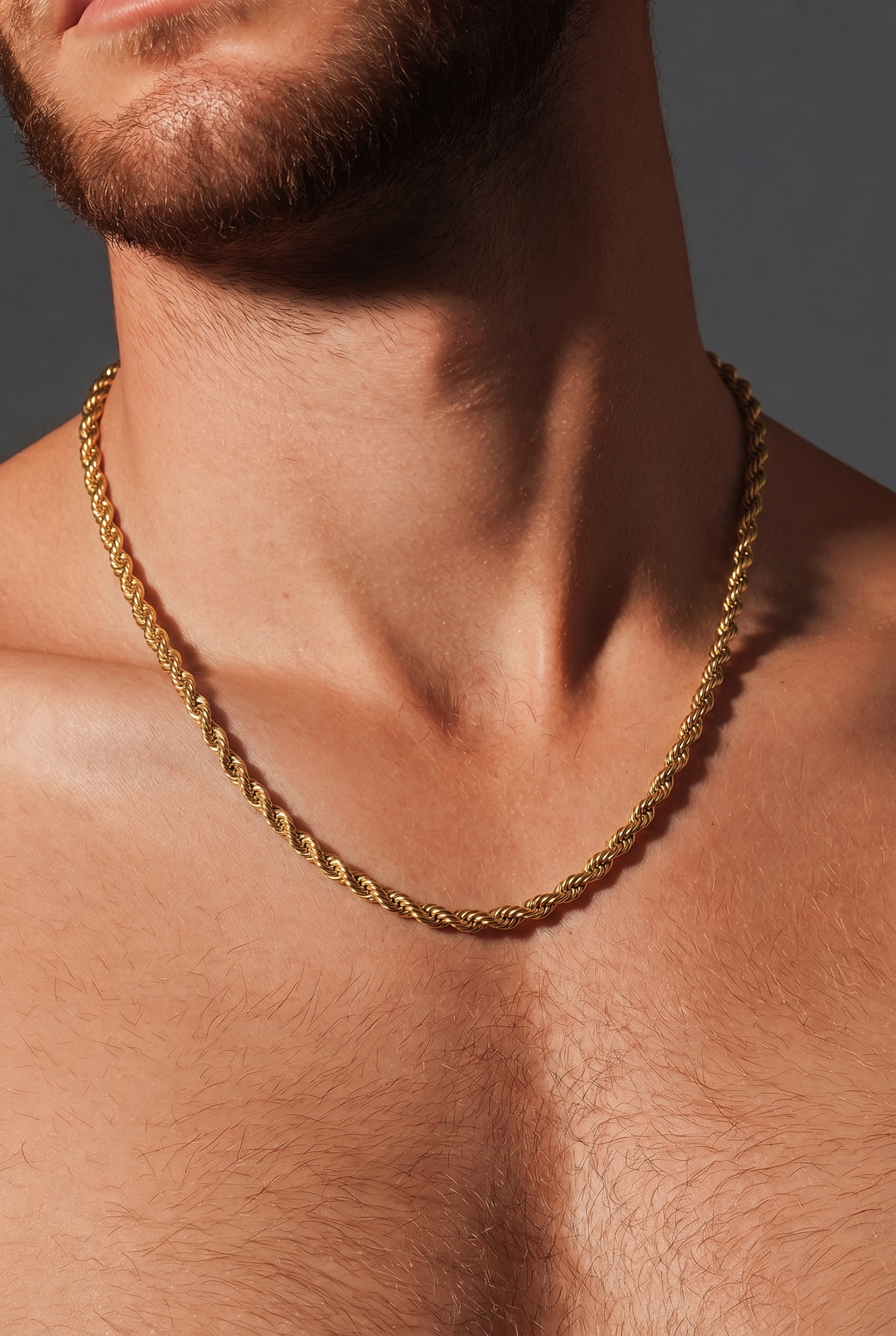 Classic 18K Gold Rope Chain | 3.5 mm