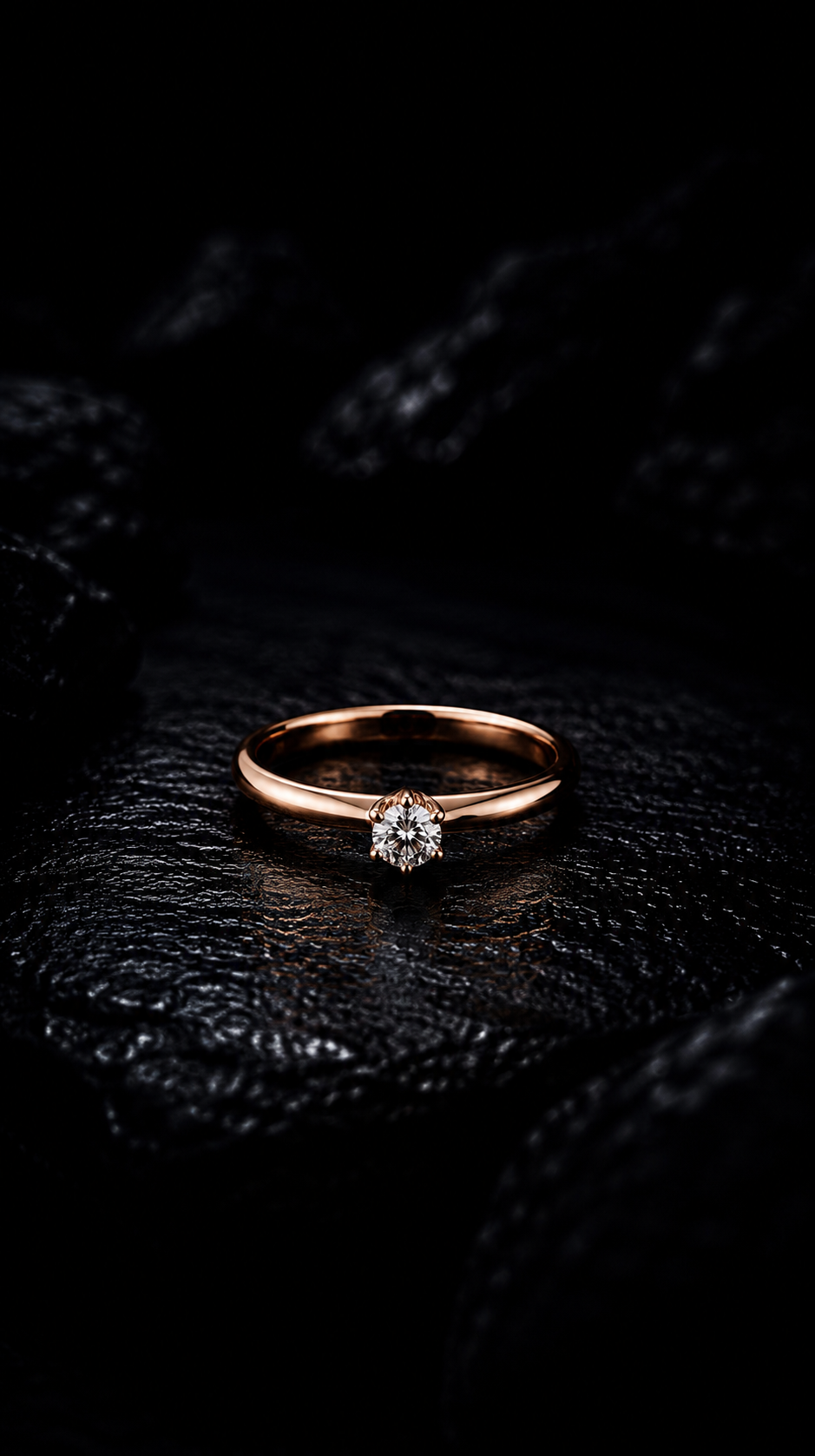 Classic 0.31ct Solitaire Diamond Engagement Ring in 18K Rose Gold