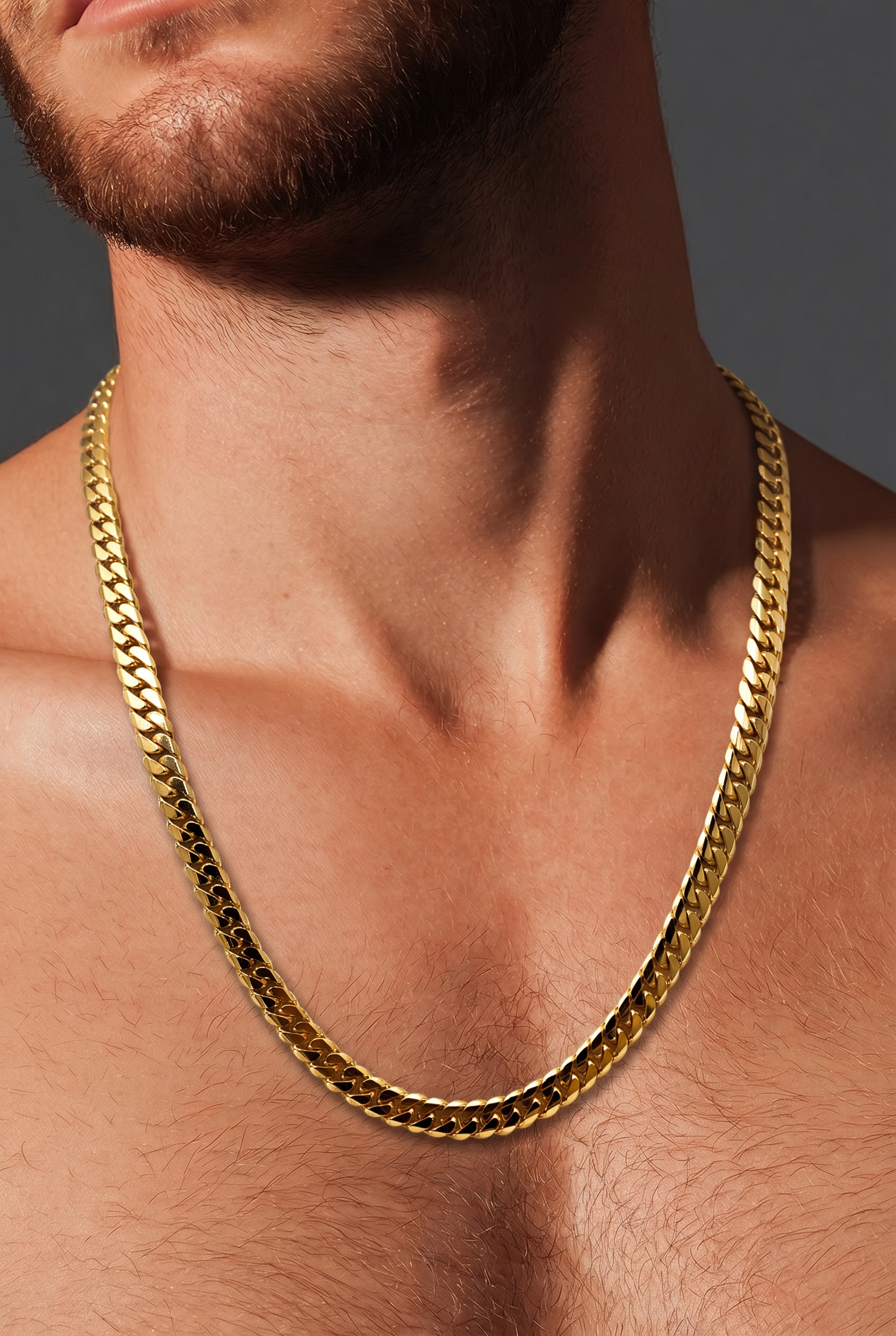 18K Solid Gold Cuban Link Chain | 6.5 mm