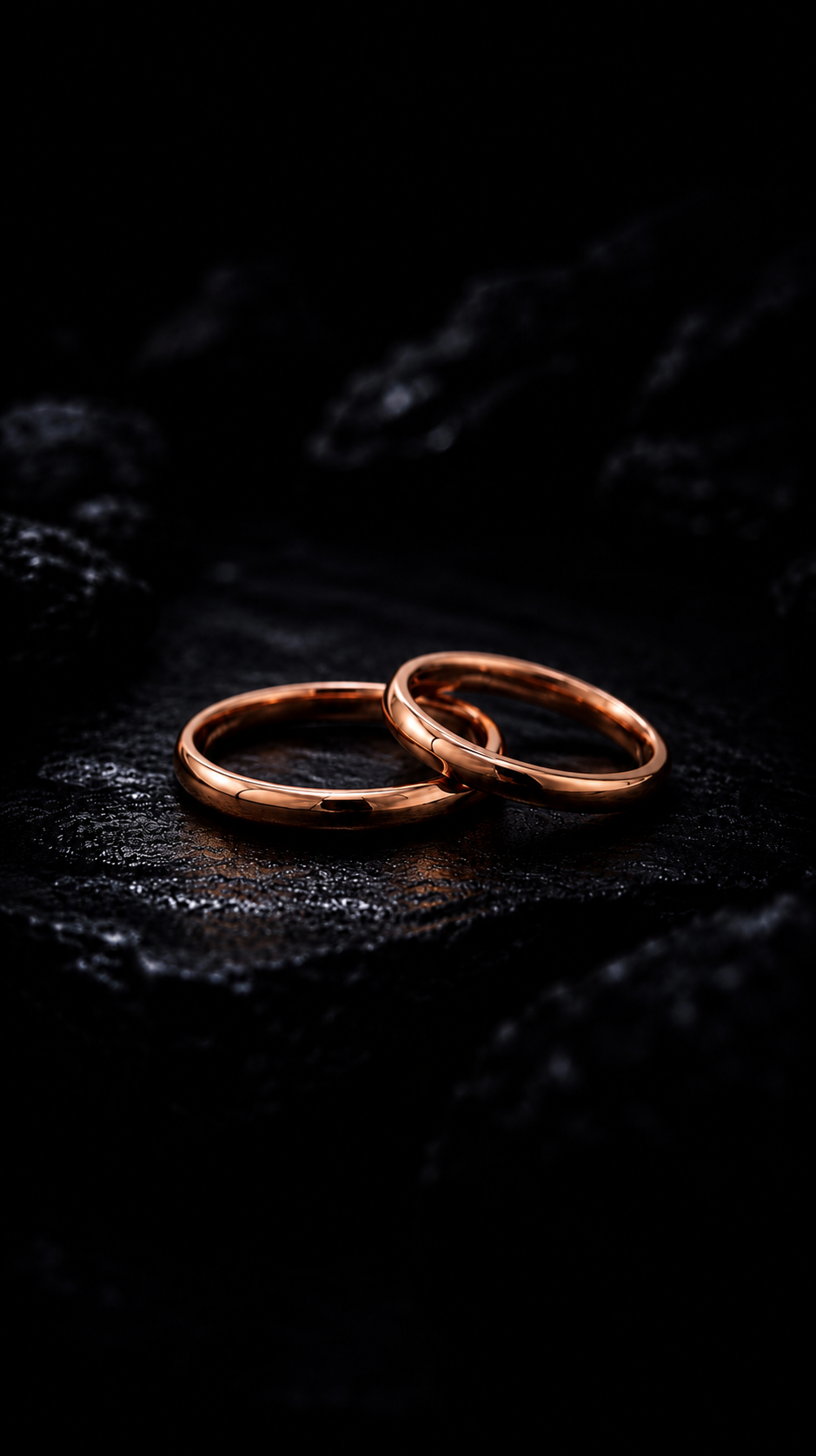 Classic 2mm Rose Gold Wedding Bands in 18K Gold
